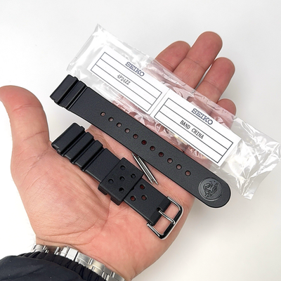 ピノコ 22MM RUBBER WATCH BAND STRAP FOR SEIKO PRO DIVER 4F24ZZ WATCH