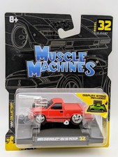 Muscle Machines 1:64 1993 Chevrolet 454 SS Pickup Truck Red