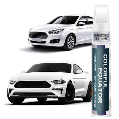 Oxford White Touch Up Paint for Ford - Car Scratch Repair Pen, 2-in-1