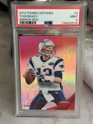 2012 Panini Certified - Tom Brady #4 Mirror Red /250 PSA 9