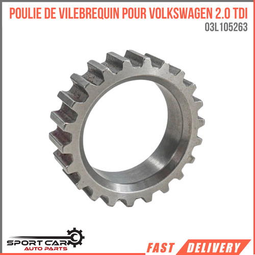 Pignon vilebrequin Golf V Passat Octavia 1.6 TDI – Réf. 03L105263 - Photo 1/5