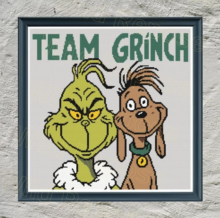 TEAM GRINCH CROCHET PATTERN GRAPHGAN, 180x180 Single Crochet - Image 2 of 4
