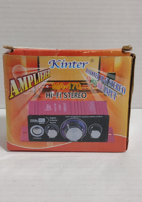 Kinter Car Stereo Amplifier Handover Hi Fi MA170 12V 2 Channel Mini CD DVD MP3