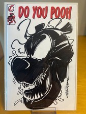 Do You Pooh? Blank Sketch Variant Sketched and Signed by Gorkem Demir w/COA comic cover