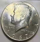 1967 P 50C Kennedy 40% Silver Half Dollar