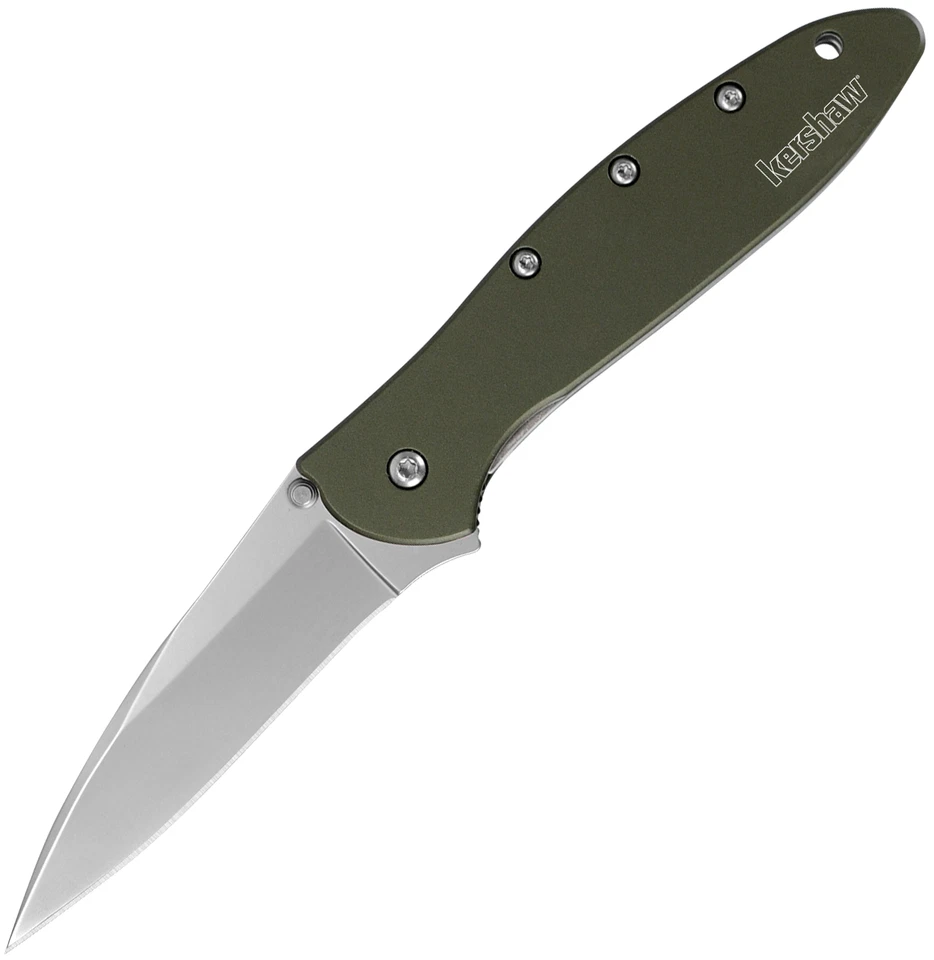 Kershaw Leek помощь складной нож 3 «14C28N стальное лезвие зеленый алюминиевая ручка - Изображение 2 из 4