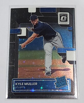 2022 Panini Donruss Optic KYLE MULLER Rated Rookie Black Stars #'d/149 Braves