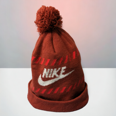 Nike Dri Fit Cuff Beanie 2019 Red Roll Up Pom Pom Unisex