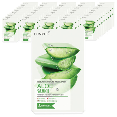 EUNYUL ALOE Natural Moisture Face Mask Pack 50 Sheets Korean Facial SkinCare
