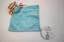 Bella Tunno Pacifier Lovie Holder Plush - Hope Hippo PPA03PL Orange White Teal