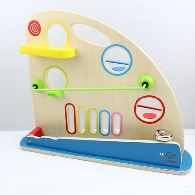 Hape Roller Derby Toy Wooden Marble Racing Toddler Montessori Educational