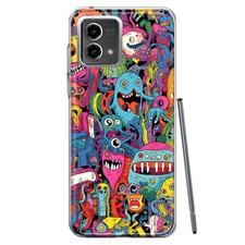 Funda Antigolpes Para Motorola Moto G Stylus 5G 2023 Personajes Psicodélicos Extraterrestres
