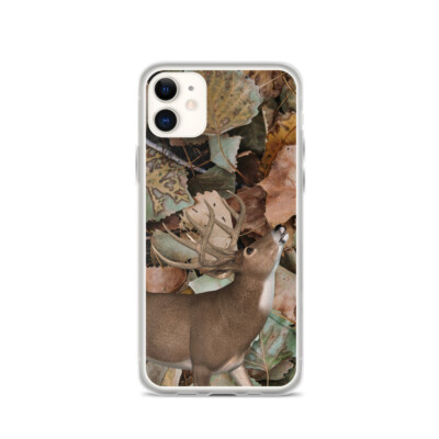 Deer and Camo Cell Phone Case for iPhone Camouflage Leaves and Buck Case  Cover
