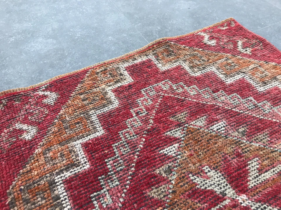 Turkish Antique rug Bohemian Area rug Oushak rug Vintage Rug Handmade Wool rug - Image 4 of 4