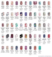 Jamberry Floral Garden Party (A-L) Nail Wraps - Half Sheets - Free Shipping!