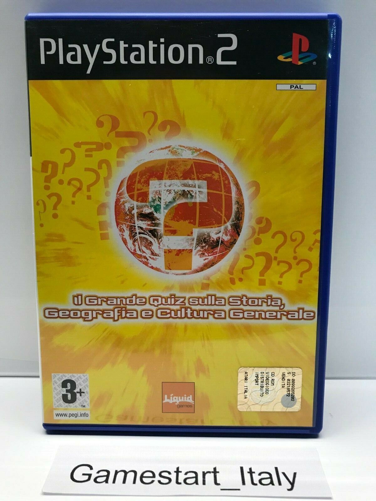 IL GRANDE QUIZ SULLA STORIA GEOGRAFIA CULTURA GENERALE - SONY PS2 - GIOCO  USATO