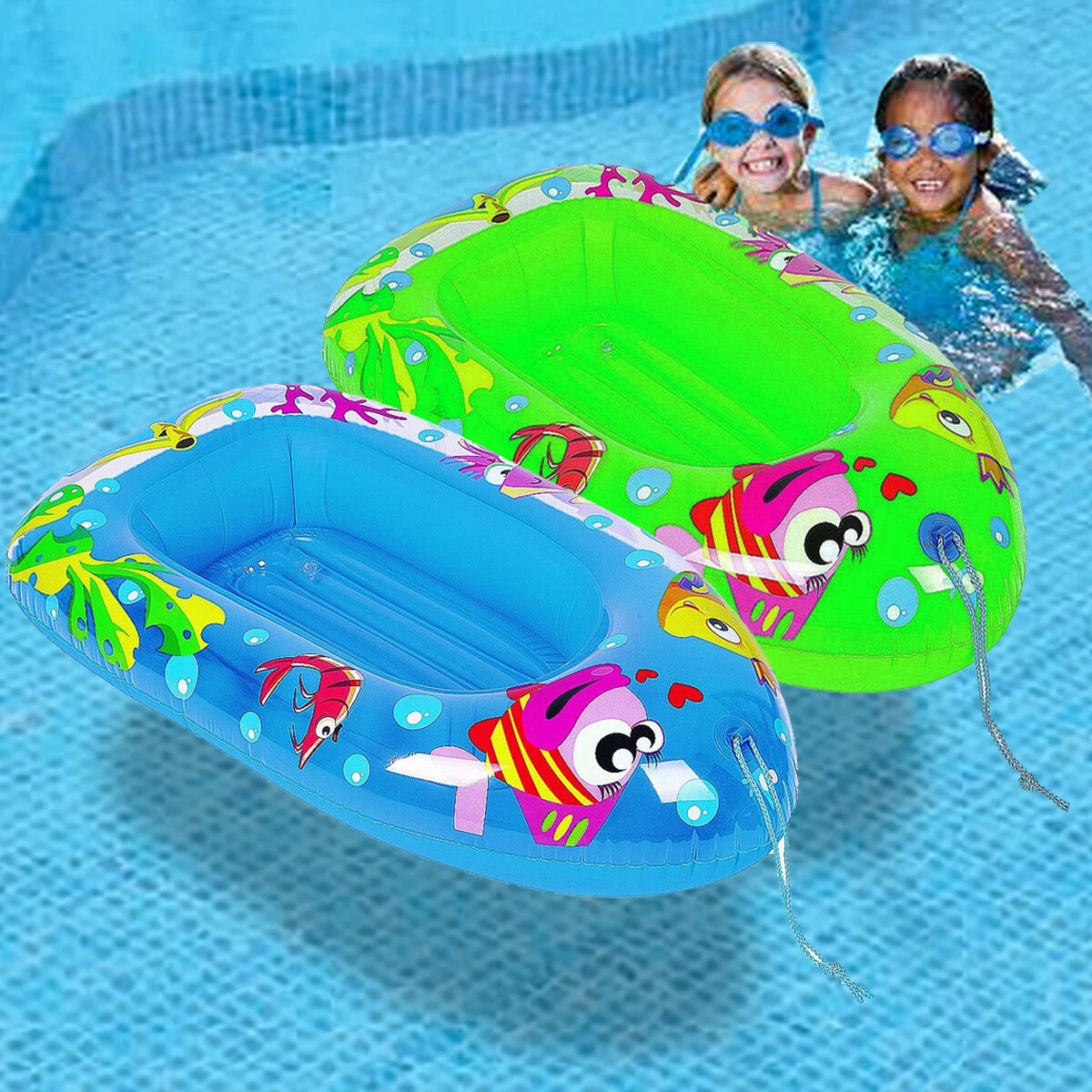 Child Kids Inflatable Pool Dingy Boat Toy Blow Up Float Sea Beach Lounger  Swim 6942138930412