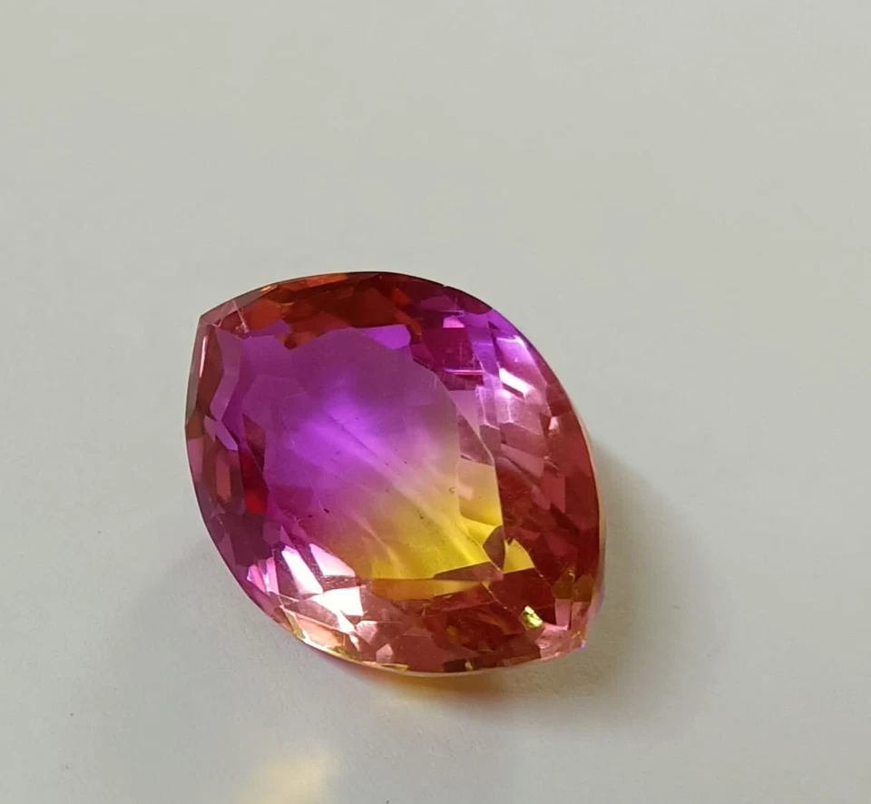 18.80 CT Wonderful Multi-color Marquise Shape Doublet Tourmaline Gemstones - Image 2 of 4