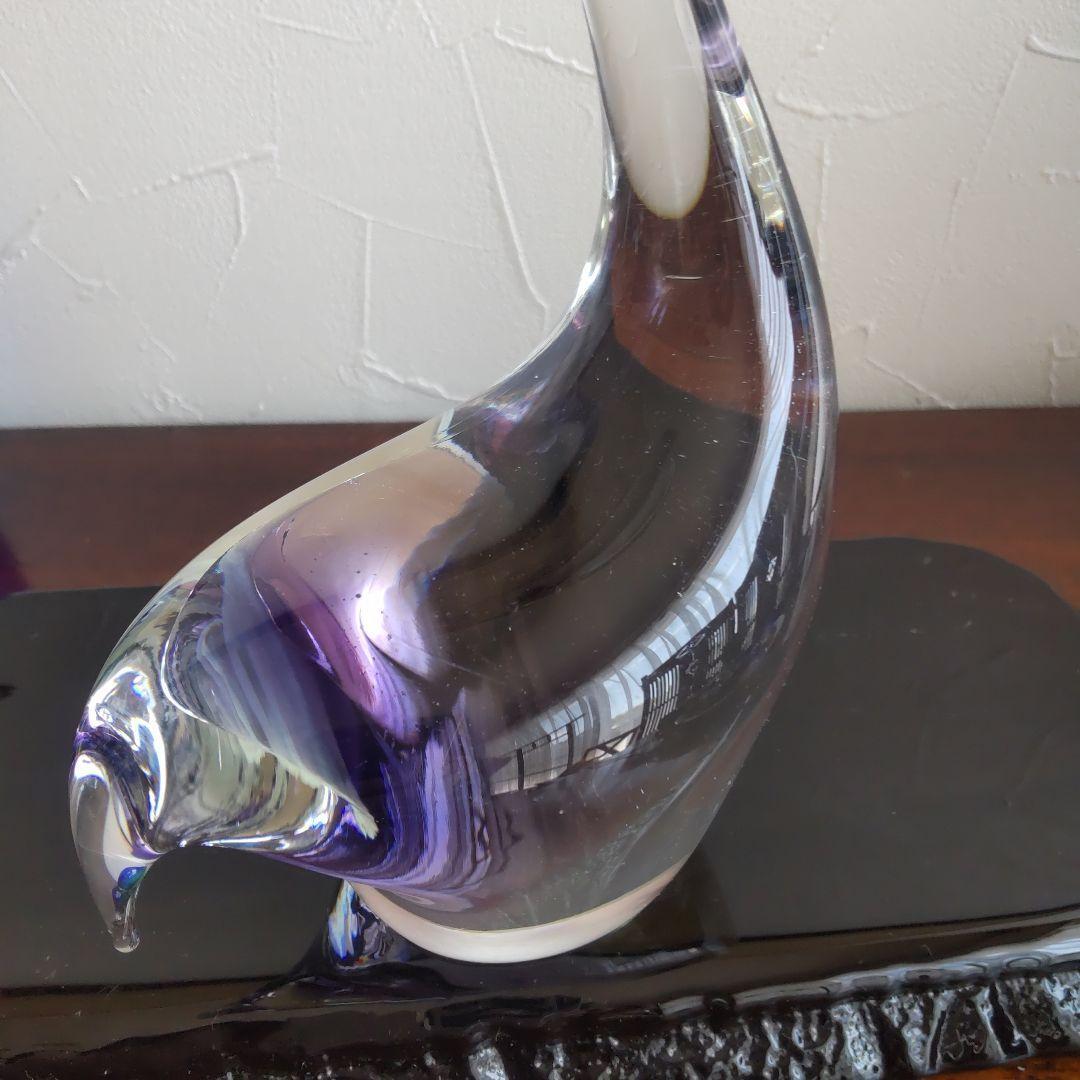 Multi-Glass 23Cm Swan Figurine Glass Object from japan | eBay