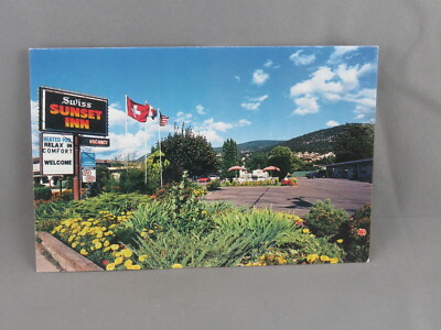 Vintage Postcard - Swiss Sunset Inn Penticton Canada - Redivo Photography