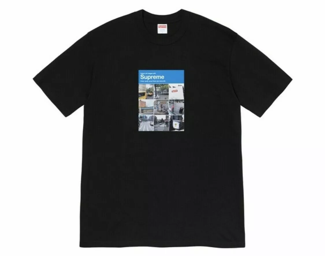 Tee shirt Captcha Supreme Verify   Noir   Medium   Livraison rapide   En main 