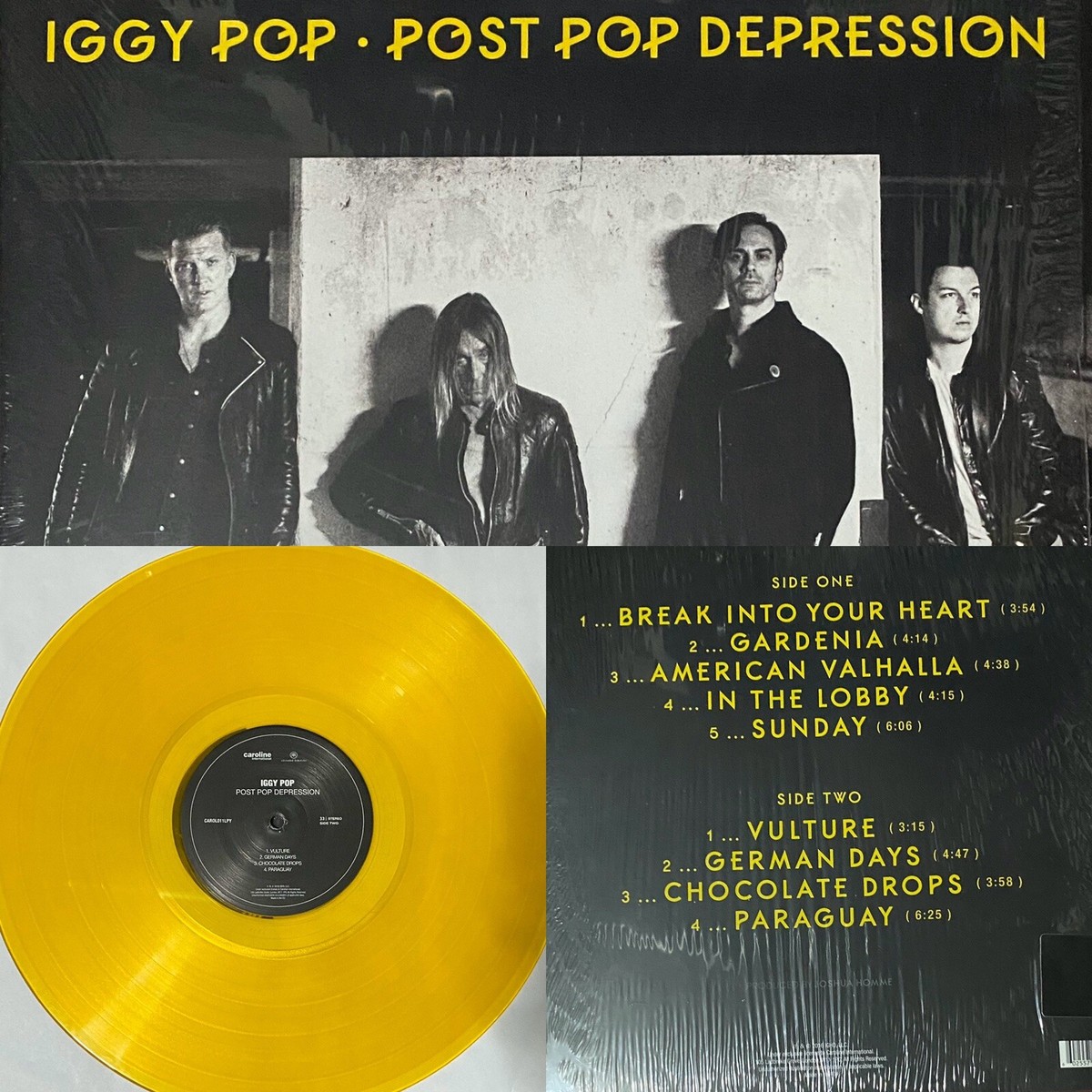 Iggy Pop - Post Pop Depression Yellow Colored Vinyl Edition