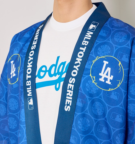 MLB World Tour Tokyo Series 2025 Dodgers Happi Jacket Coat Kimono New - Picture 4 of 9