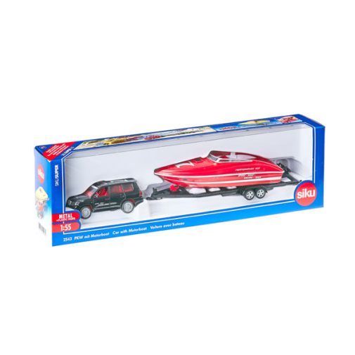 SIKU 1:55 Car with Motorboat Diecast Model Car Toy SK2543 | eBay