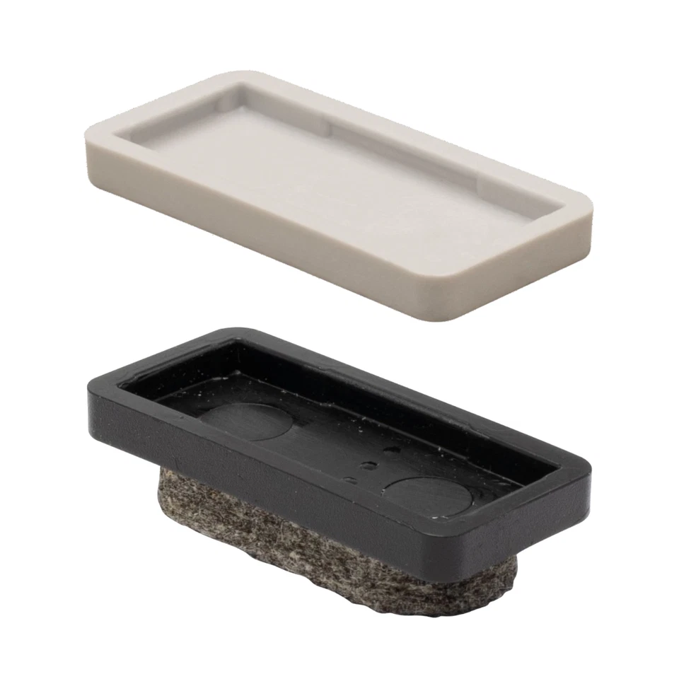 WAGNER Möbelgleiter Stuhlgleiter 8er-Set QuickClick Ersatzgleiter Eckig 32x15mm - Bild 2 von 4