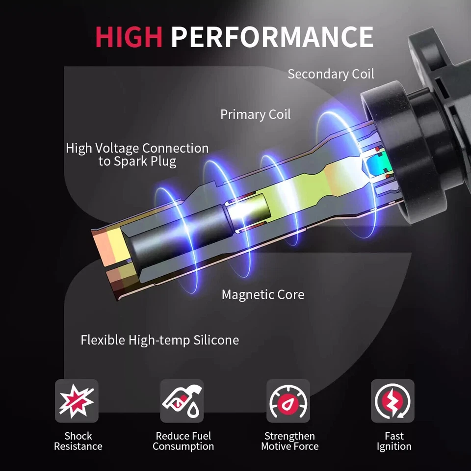 Bobina de encendido OEM alta calidad UF611/27300-3F100 4 PIEZAS para Kia Rondo 2,0 L l4 2014 Foto 3 de 4