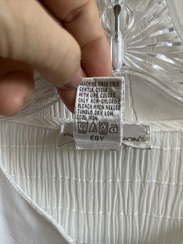 Draper’s & Damon’s Blouse Set Off White Sz XL Tank & Button Up L/S Wedding Comfy - Picture 3 of 15