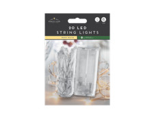 20 battery operated multi coloured led lights. String lights, Christmas lights.