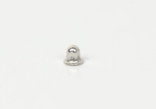 14K Solid White Gold Screw Back Earring Backing small by pc