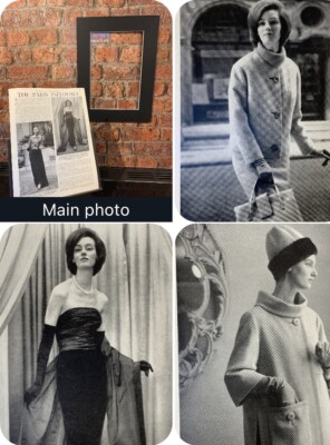 1960 Couture Damenmode s/w Fotos Werbung Dior Paris Collection Balmain 