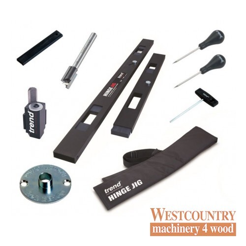 Trend HINGE/JIG/A Hinge Jig Package Deal - 2 piece H/JIG/A, c/chisel and router 