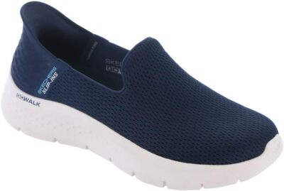 SKETCHERS Damen Slipper Go Walk No Hands einfache Slipper bequeme Schuhe - UK 3-9