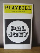 Vintage PLAYBILL August 1976 PAL JOEY @Circle In The Square Theater~VG Shape!