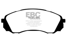 Pastiglie freno anteriori EBC Ultimax per Kia Carnival 2.7 (2006>12)