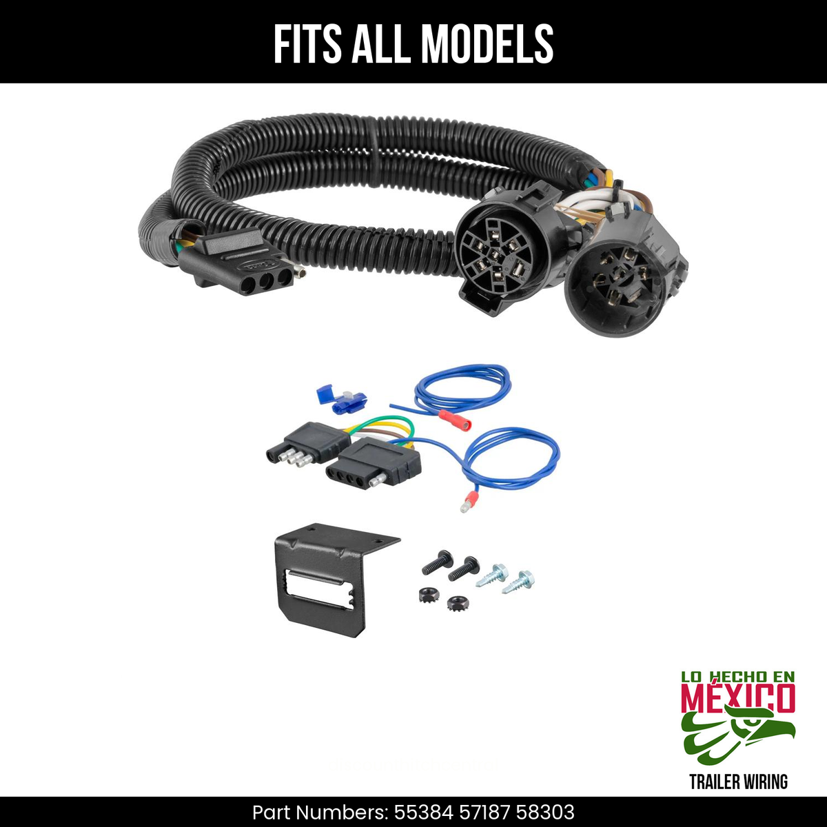 30" Inch 4 Pin Flat Trailer Wiring Harness Kit For Trailer Tail Lights 10 Pack