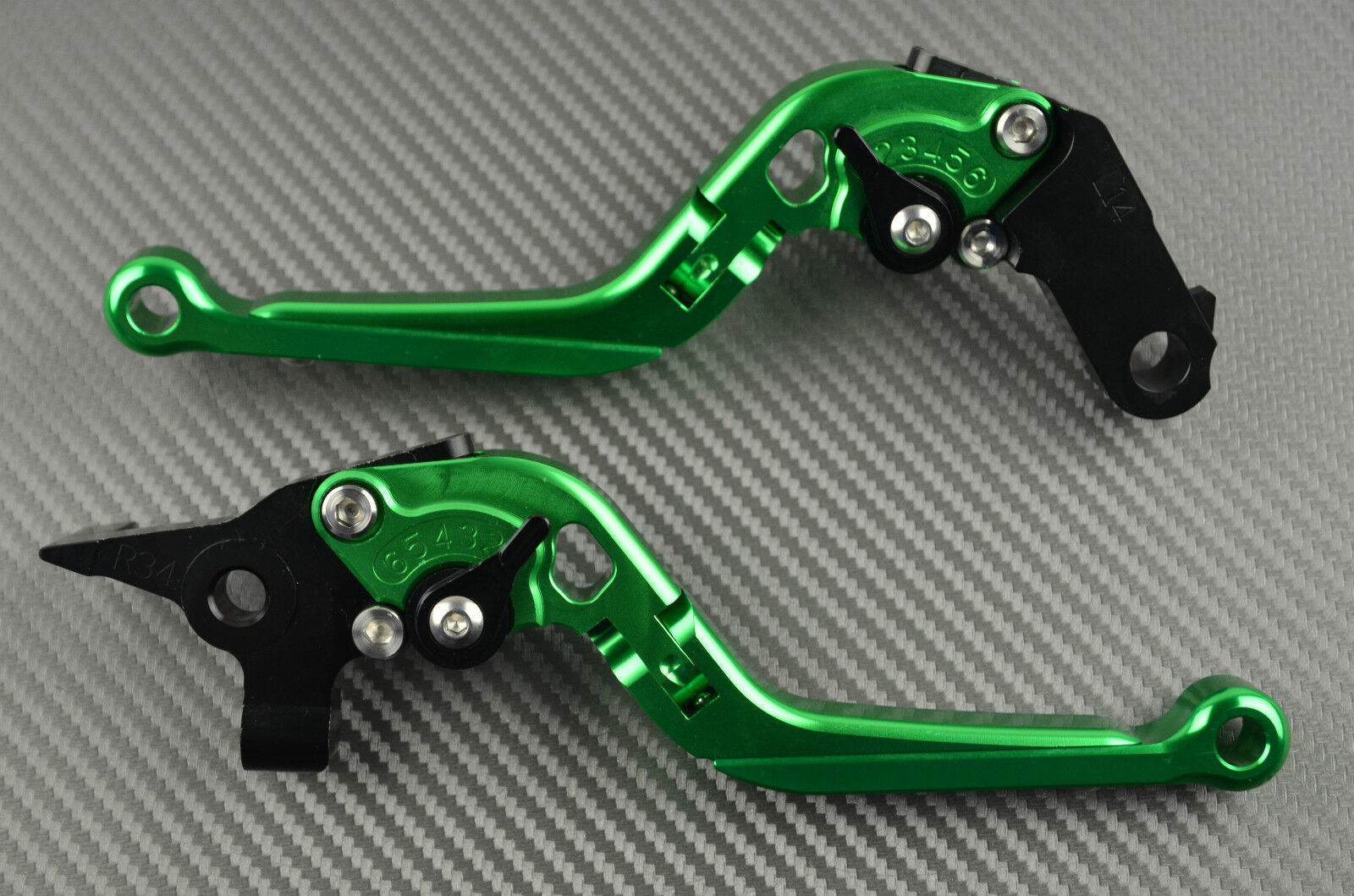 Adjustable Folding Flip Up Levers green KAWASAKI Zephyr 1100 all 100% nowy, najnowszy