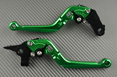 Adjustable Folding Levers green For KAWASAKI ZX1100/ZX-11 ZX 1100