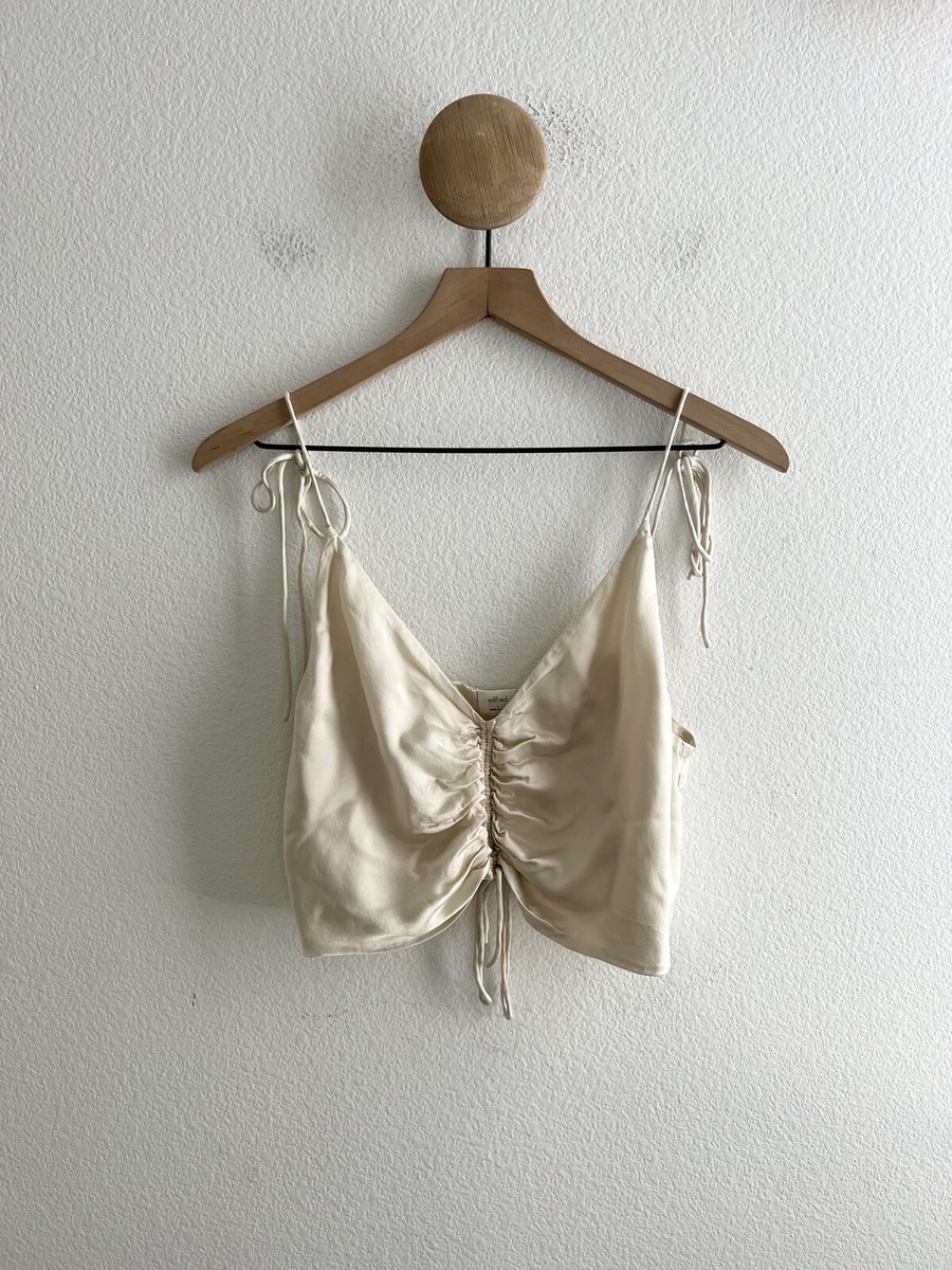 satin ruched top