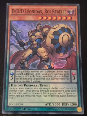 Yu-Gi-Oh! D/D/D Leonidas, Rebellenkönig VF/Super Rare DOCS-FR098