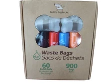 900 DOG PET WASTE POOP BAGS REFILL 60 ROLLS  from Best Pet Supplies, Inc.