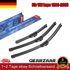 3x SCHEIBENWISCHER VORNE + HINTEN SETZ Für VW LUPO 1998 - 2003