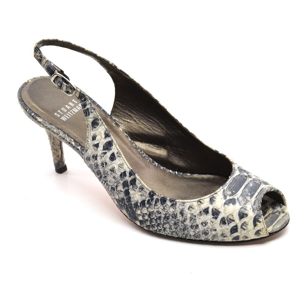 Ladies Stuart Weitzman Python Slingback Pumps 8.5… - image 1