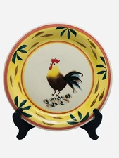 Philippe Richard Country View Rooster Dinner Plates 10.5” Lot  Of 10 Handcrafted