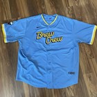 Nike City Connect Mlb Milwaukee Brewers Men’s 2Xl Willy Adames #27 Jersey