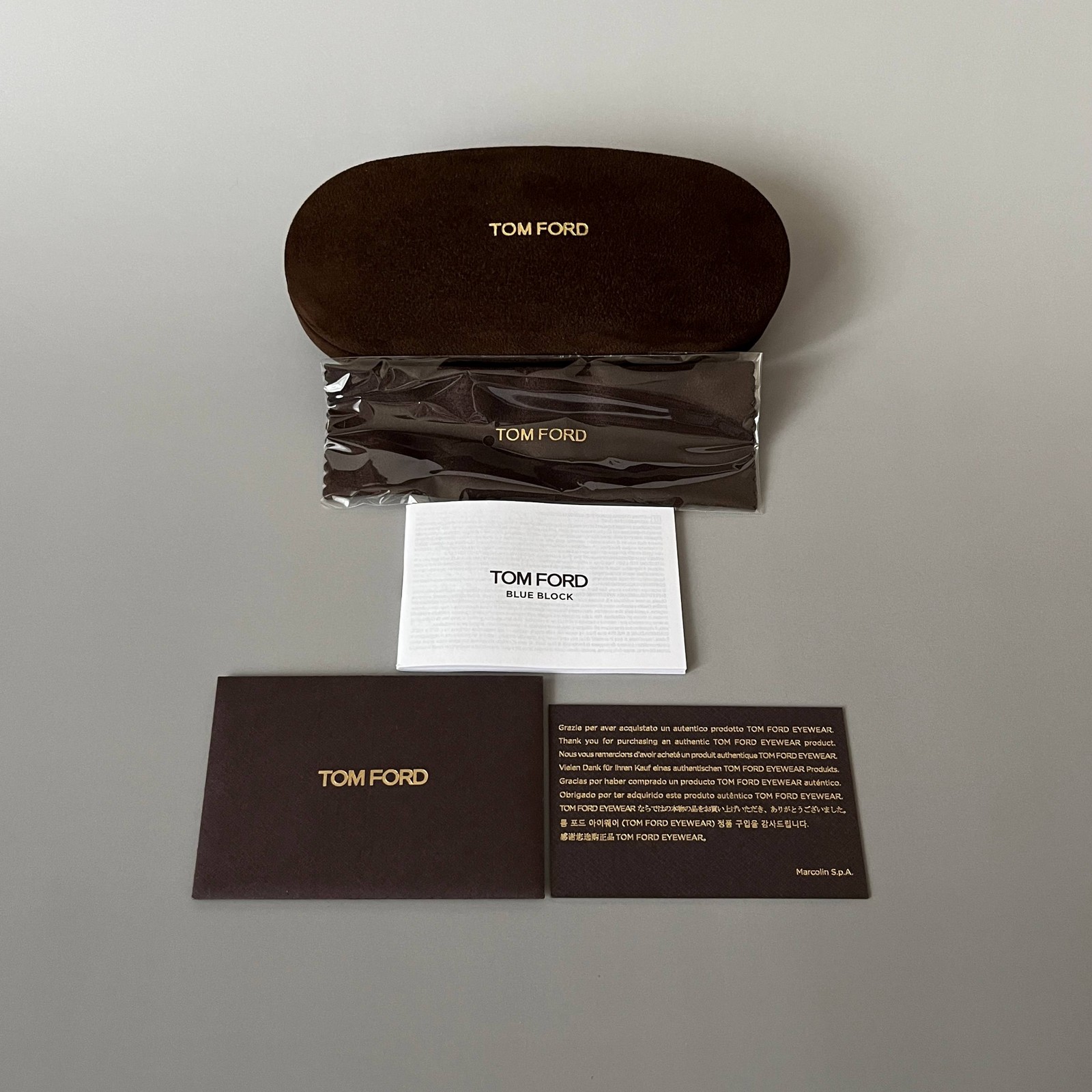 Tom Ford glasses TOM FORD clear brown FT5905 Boston glasses lightweight rare   i image 10