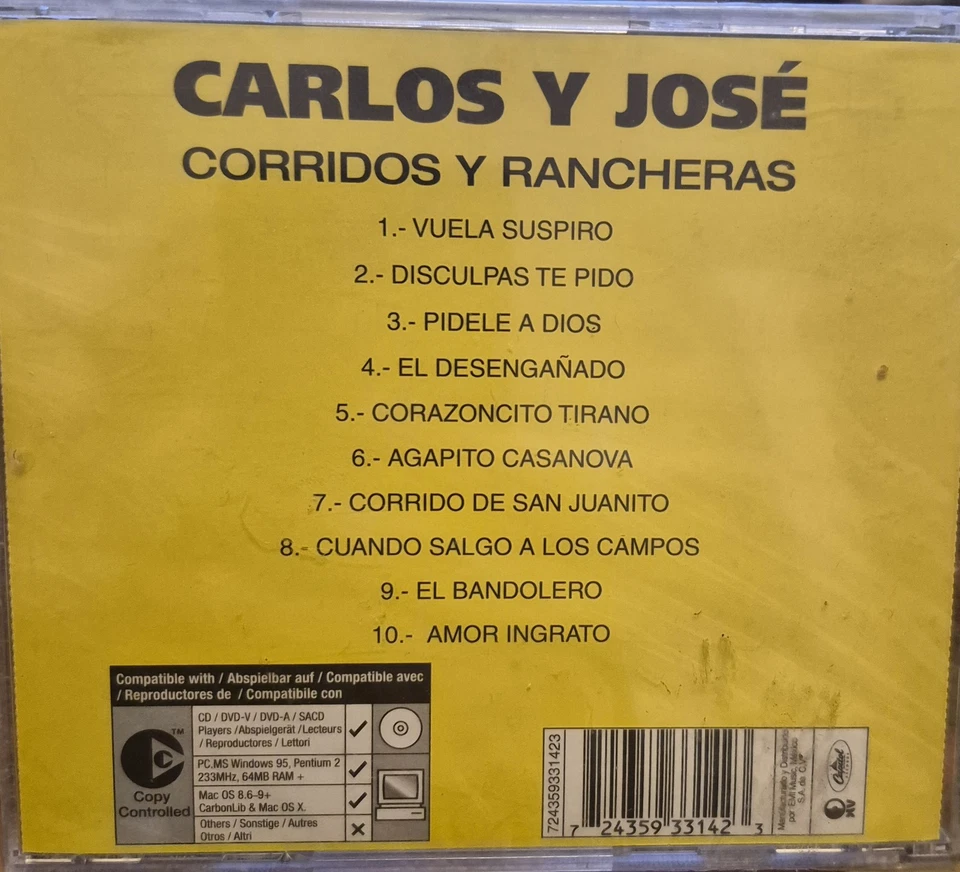 Corridos Y Rancheras by Carlos & Jose (CD, 2018) - Image 2 of 2